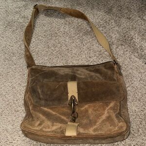 Large brown vintage Wilson’s leather bag
